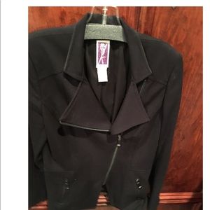 Fabulous wool gabardine with asymmetrical zipper